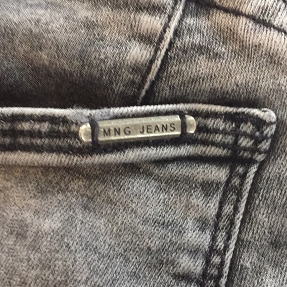 MANGO KIM DENIM DYE SEXY TRENDY HOLLOW OUT JEANS 4 - Picture 12 of 15